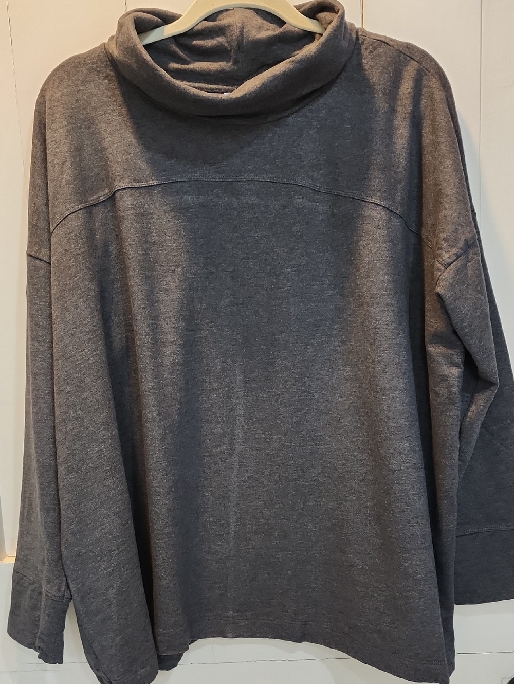 J. Jill Women's Cozy Charcoal Turtleneck Sweater 2X
